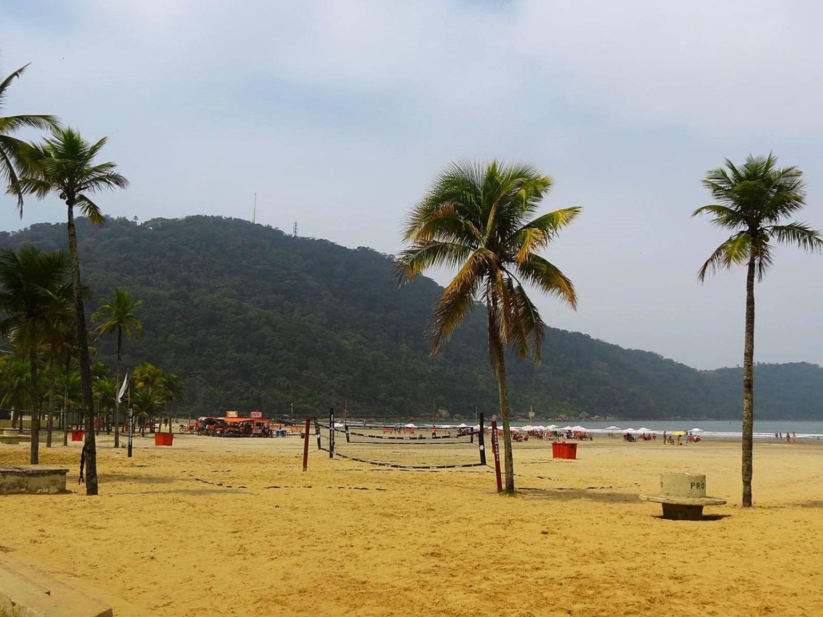 113 Canto Do Forte - 1Dorm - 200 M Da Praia E 20M Dos Bares E Restaurantes - Estacionamento Gratuito E Wi Fi , Tv A Cabo プライア・グランデ エクステリア 写真
